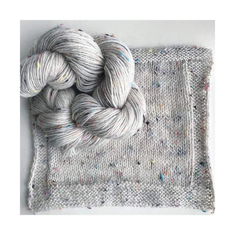 Free Shipping Lotus Yarns  Merino Nep Yarn With  Lurex Angelina 200m/50g Natural Color For Hand Knitting