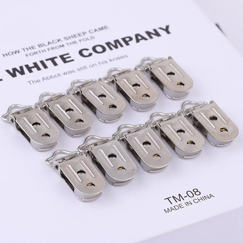 iron or stainless steel suspender clips metal garment clips