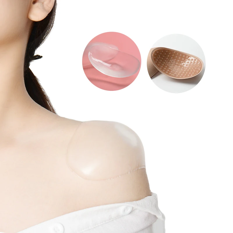 Женские плечевые накладки пуш-ап разных цветов, мягкие силиконовые клейкие плечевые накладки