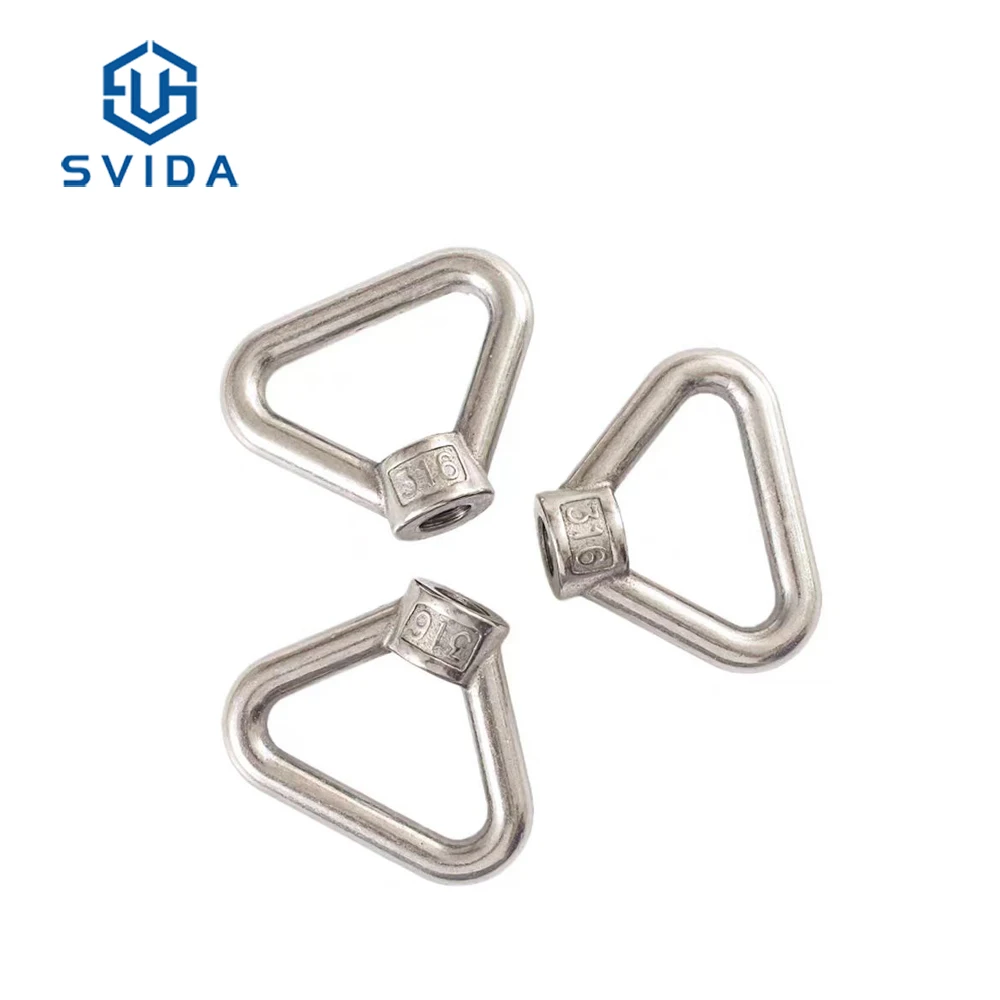 Hot Sale Stainless Steel A2 SS304 M10 M12 M14 M16 M20 24 Triangle Eye Lifting Nut