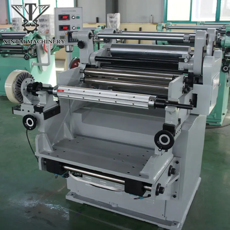 
The foil material slitting rewinding machine for thermal paper PVC BOPP material coil winding machine made in China 