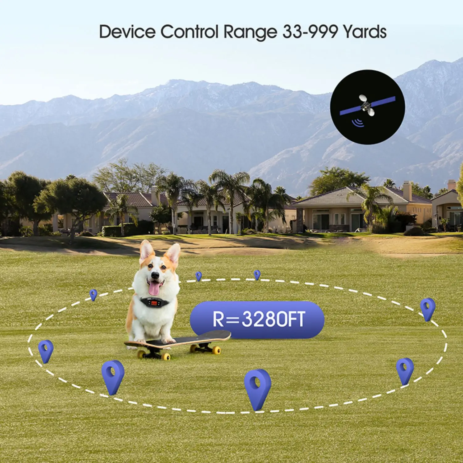 Outdoor dog training intelligent gps positioning wireless electronic fence system pet training collar