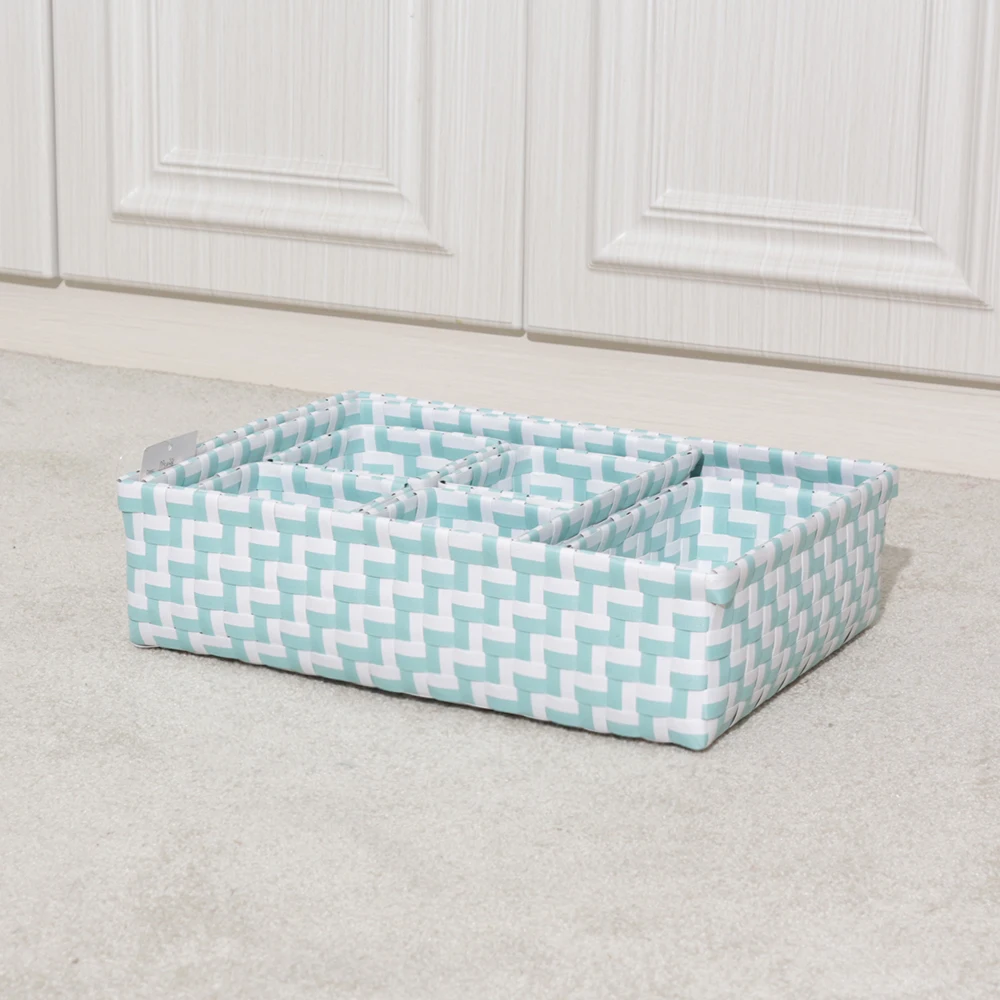 2022 Fashion and Elegant Set 4 PP Strap Basket Mothers day gifts cheap