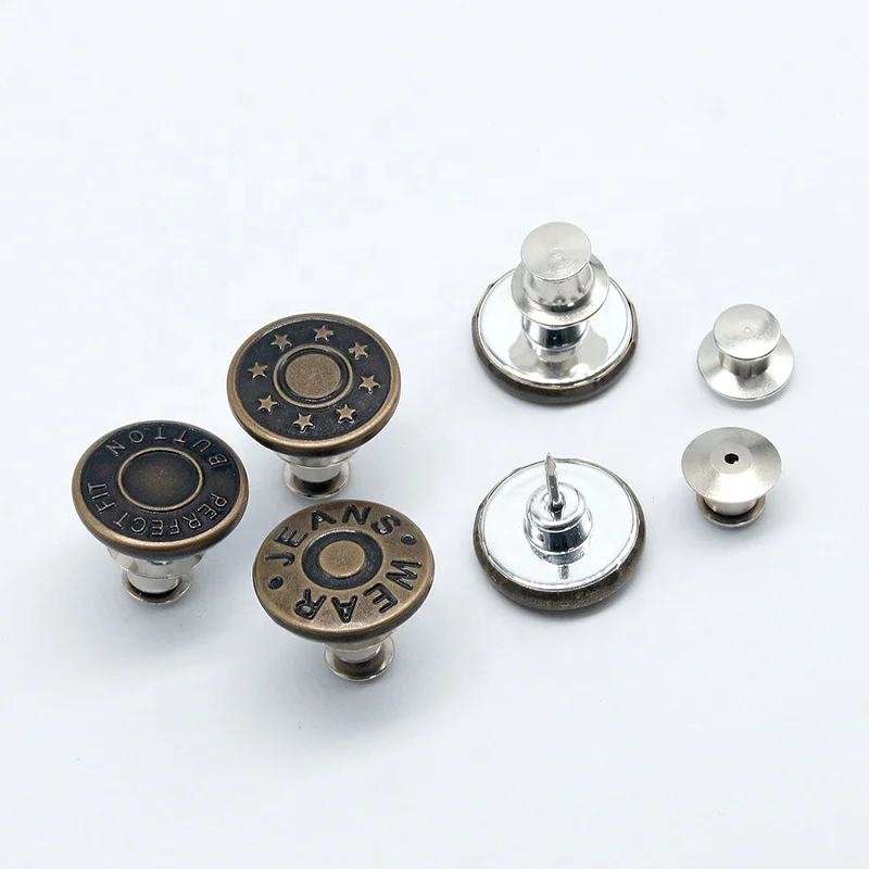 Jeans Button Pins Screw flexible adjustment retractable adjustable for pants