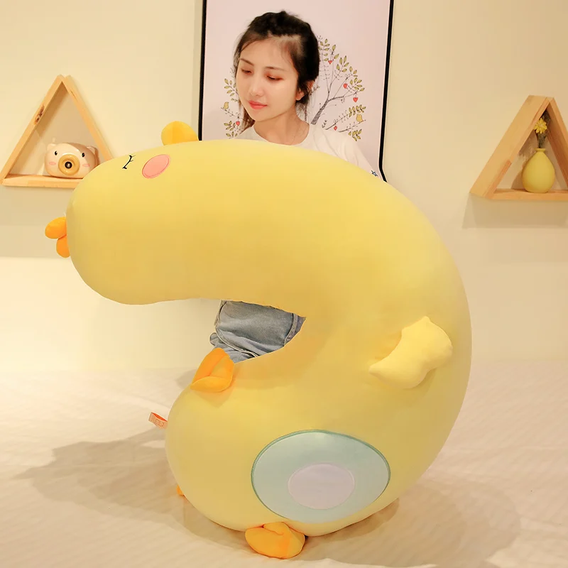 Stuffed Duck Plush Pillow Dolls Long Baby Duck Toys for Children Pillow Plush Yellow Ducks Toy Cushion Presents