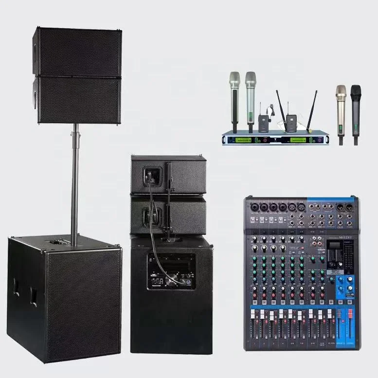 Профессиональная Высококачественная звуковая система DJ powered speakers полная