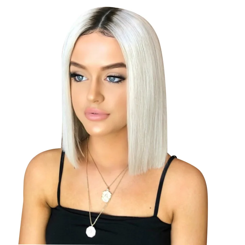 2021 Amazon Europe Synthetic Wig High Temperature Wire Carved Straight Hair Bob Net-a-porter Wholesale Frontal Human Hair Raw