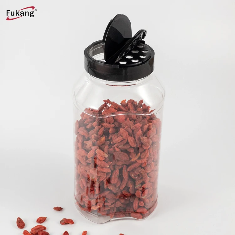 High Quality 900ml Empty Plastic spice Jar Large Seasoning Containers For Kitchen Storage Spice Rack Cabinet