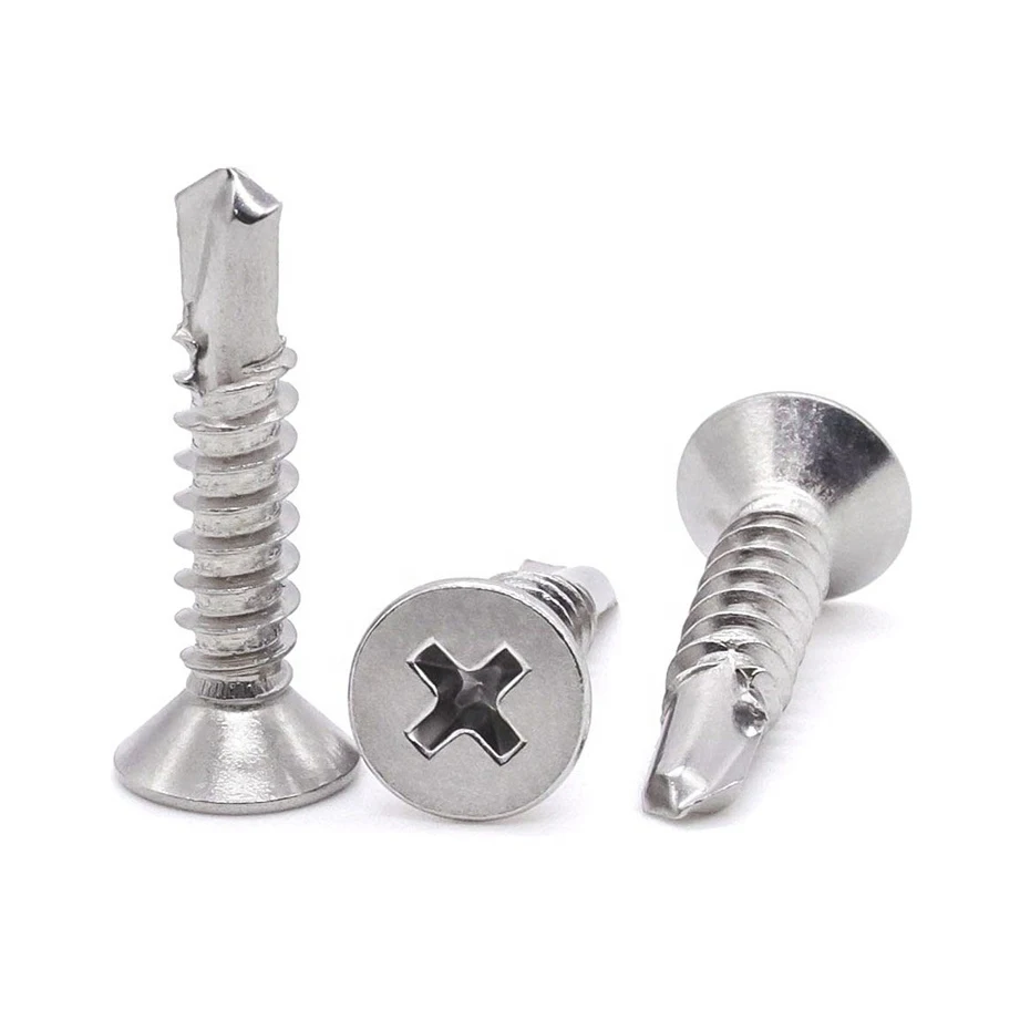 Phillips Drive Cross Recess Countersunk Csk Flat Head Ss Stainless Steel Sds Self-drilling Self Drilling Dovetail Tek Screw