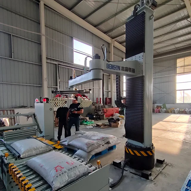 Palletizer carton block bag clip hand automatic palletizer manipulator animal food palletizer