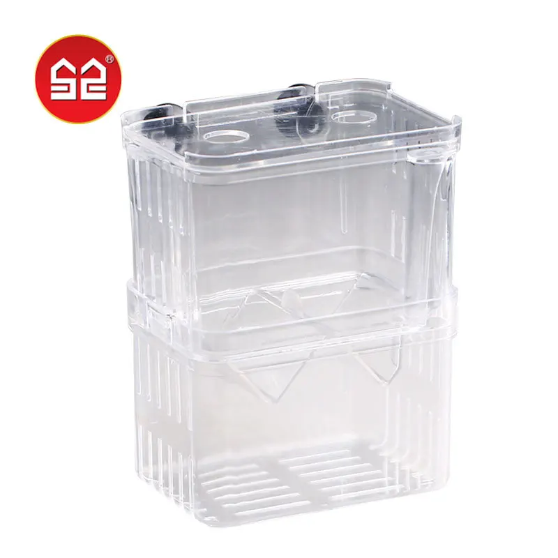 Sunsun guppy breeding box juvenile fish tank isolation betta fish fry ovipositor tropical fish acrylic hatching box