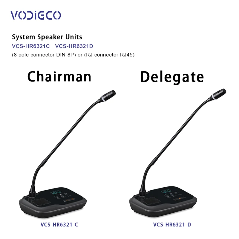 VODIGCO HR6321CD conference and audio equipment conference management system with good Interpretation System for 150 people