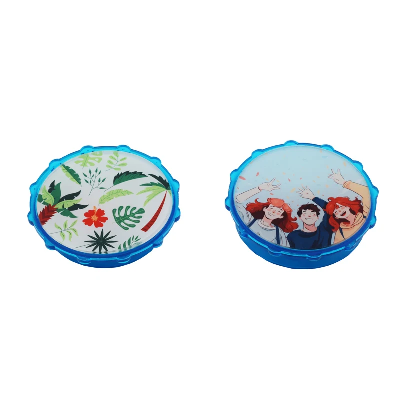 Qualisub Personalized High Quality Plastic Herb Grinder Sublimation blank Herb Grinder two Acrylic sheet for DIY print