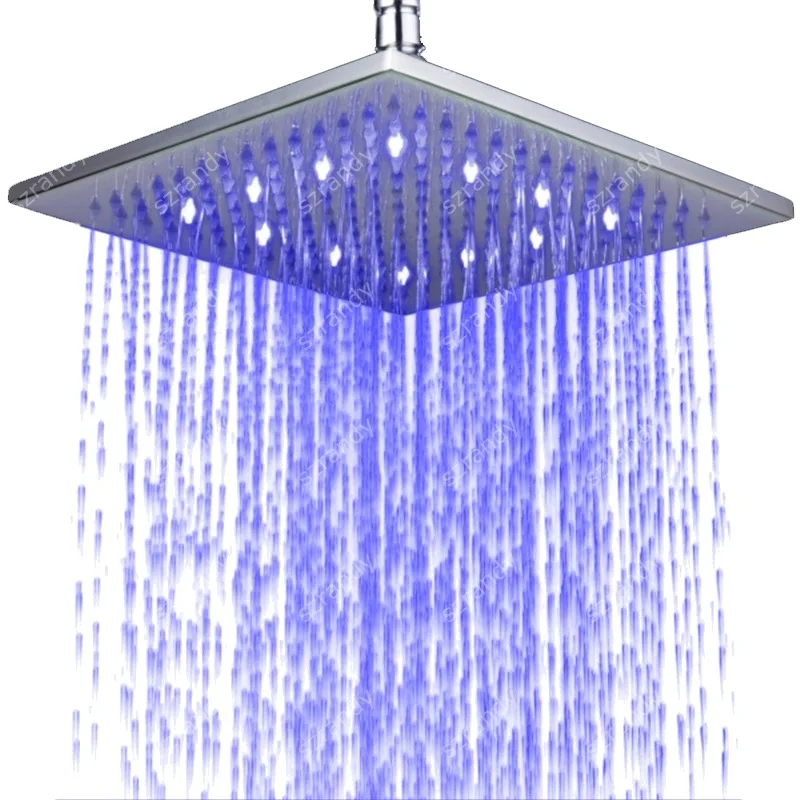 250mm Bathroom Hanging Shower(Blue-Green-Red)