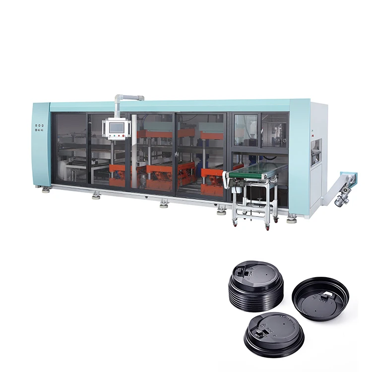 Machinery Automatic Plastic Cup Lid Plastic Boxes Cover Making Thermoforming Machine
