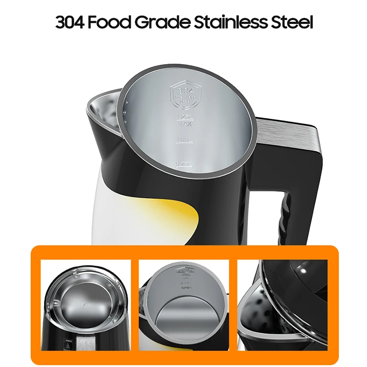 Smart Kitchen Appliance 1.25L 304 Stainless Steel Multipurpose Digital Electric Kettles with Temperature Control