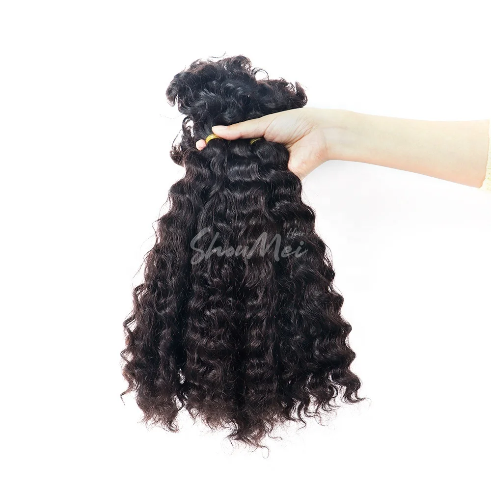 Hot Selling Afro Kinky Bulk Twist 8-28 Inch Double Drawn Bulk Hair Braiding Human Hair