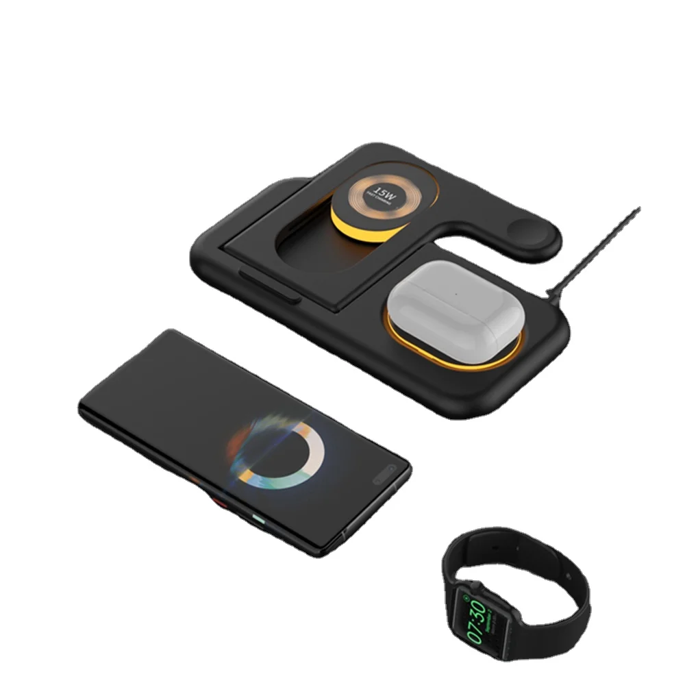 top selling products 2022 amazon 3in1 desktop Lamp wireless earphones Charger golden supplier battery power station portable