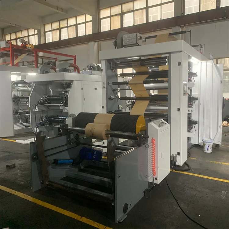 6 Color Stack Type Flexo Printing Machine For Paper Film Non-woven Bag Cup Box Flexo Printer In Good Quality