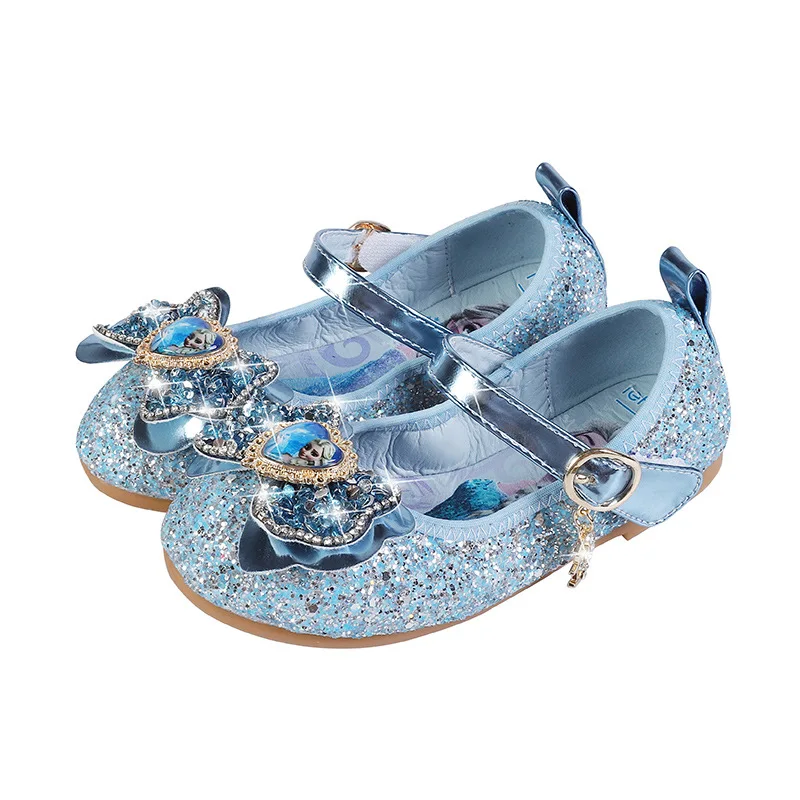 Princess Shoes 2021 New Girls Shoes Soft Sole Crystal Shoes