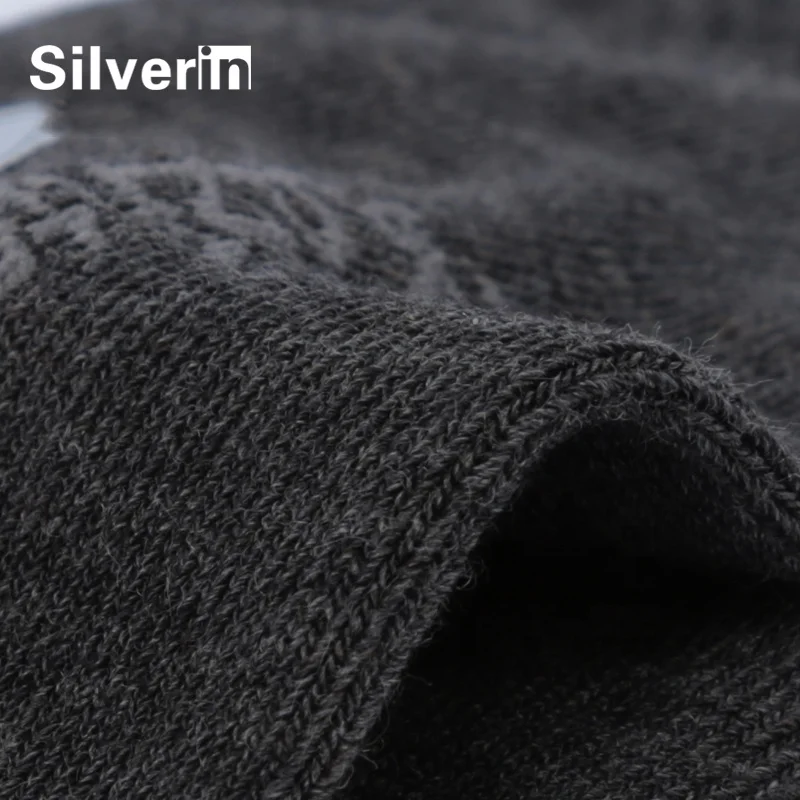 Comfortable silver anti-microbial deodorant cotton toes socks for men