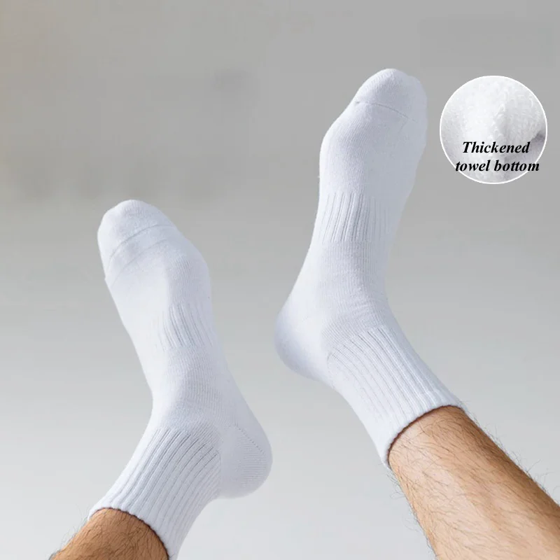 custom logo print Jacquard Logo high quality soft comfortable cotton men crew sports socks