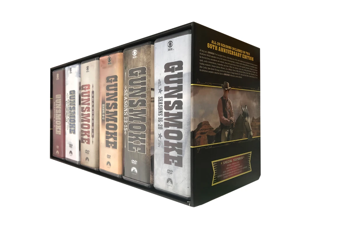 DVD-бокс-комплекты фильмов телешоу производство поставка с завода на ebay Новые Выпуски дисковый GUNSMOKE 143DVD