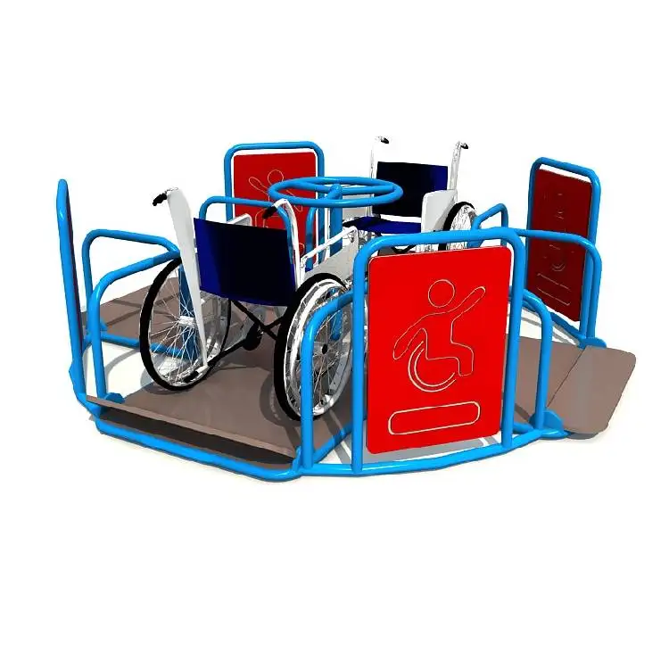 Factory price children merry go round playground for handicapped