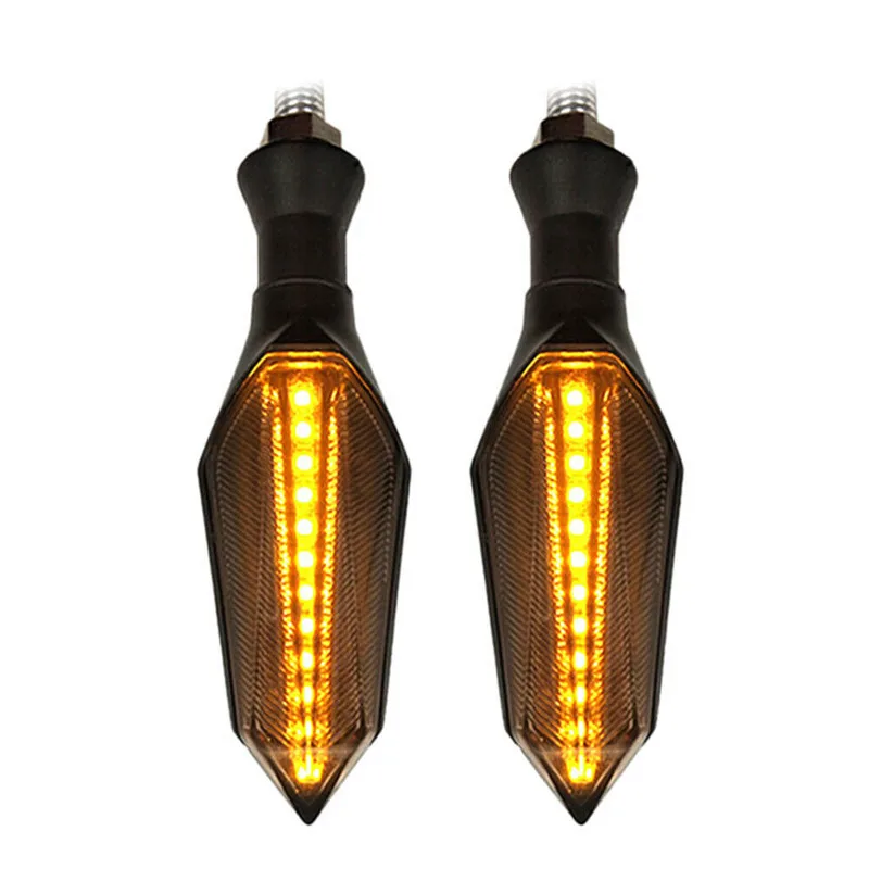 2Pcs Motorcycle Signal lights 12Led Turn Signal Flasher Warning lamp cool For Kawasaki for Suzuki for Honda