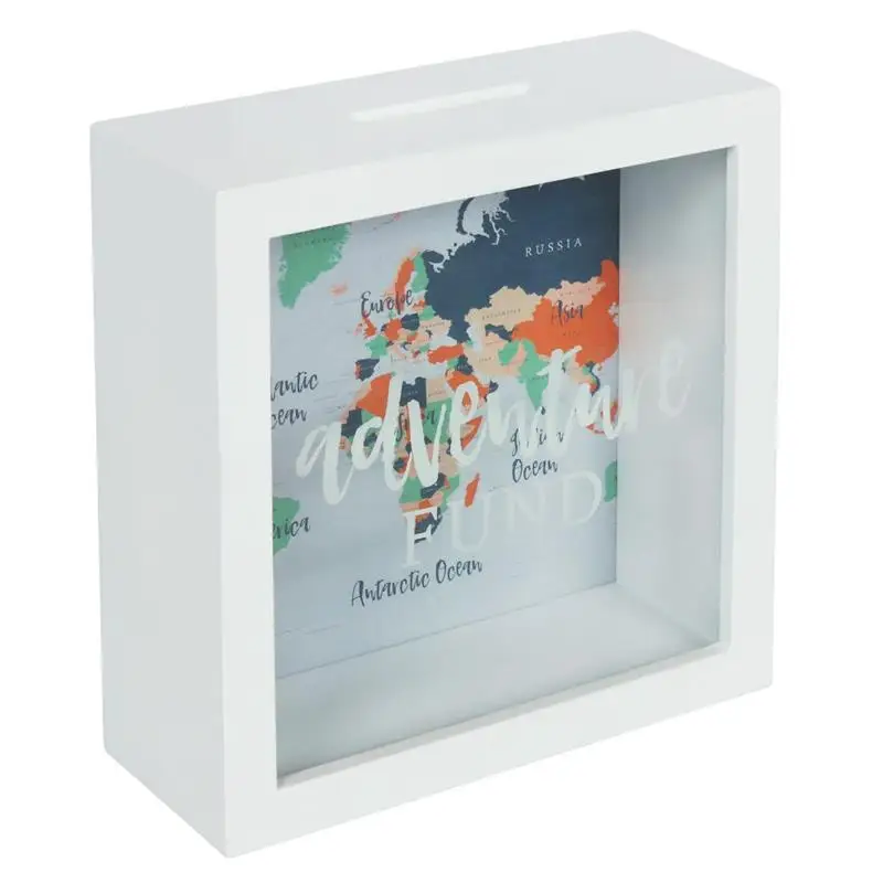 Customized DIY Novelty Splosh Change Box Coin Money Savings Fund Jar Container for Dream Fulfillment Saving Pot Money Box