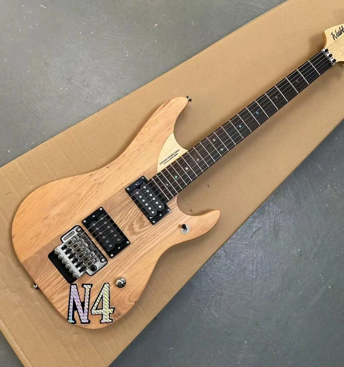 Изготовленный на заказ магазин Nuno Bettencourt N4 электрогитара Кленовая Шея Ольховый корпус FloydRose Быстрая доставка