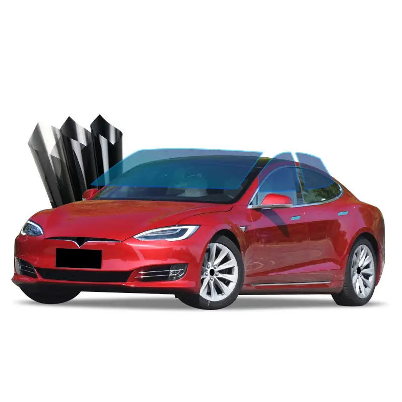 HD-CR Series Tinted Window Decoration Film Black Tint Window Car For Self Adhesive Solar Windows Tinting