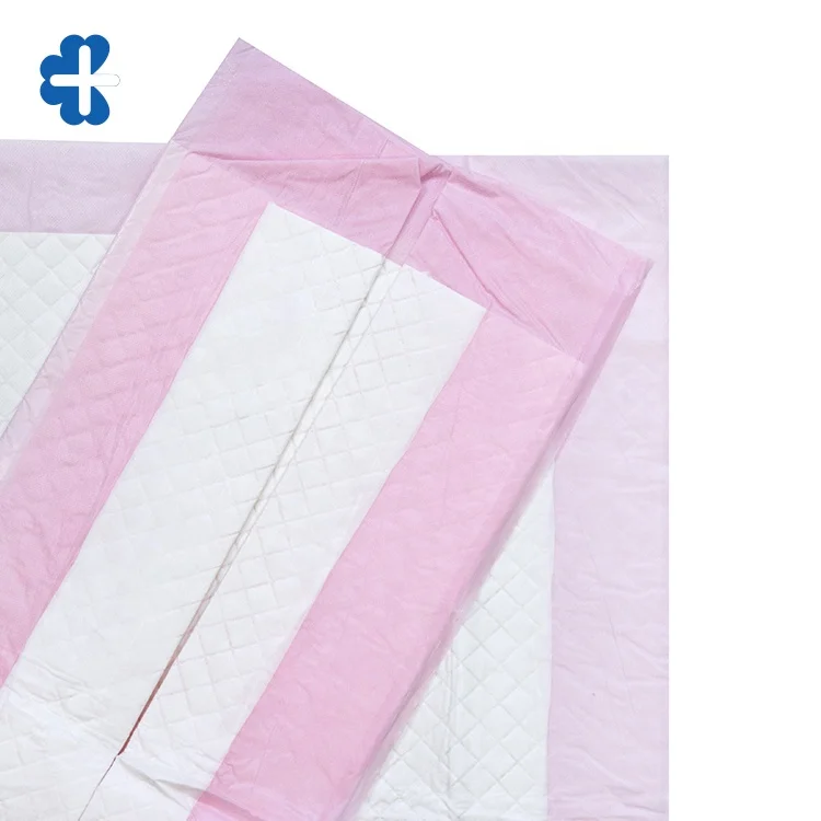 Pink Adult Incontinence Pad Disposable Underpad 75*75cm Adult Underpad