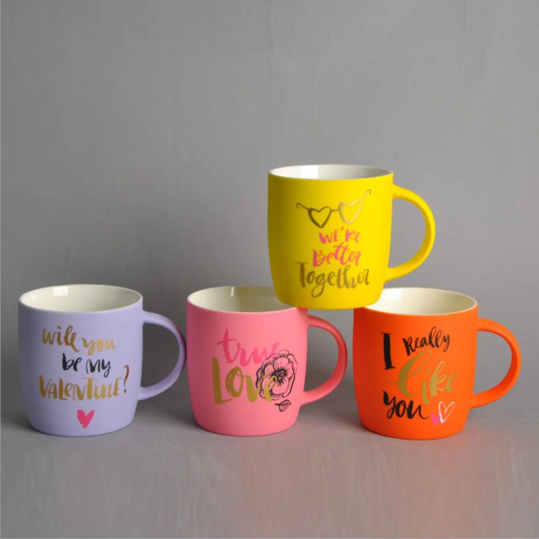 Custom Your Own Embroidery Designs Ceramic Pipe Soft Touch Coffee Cup