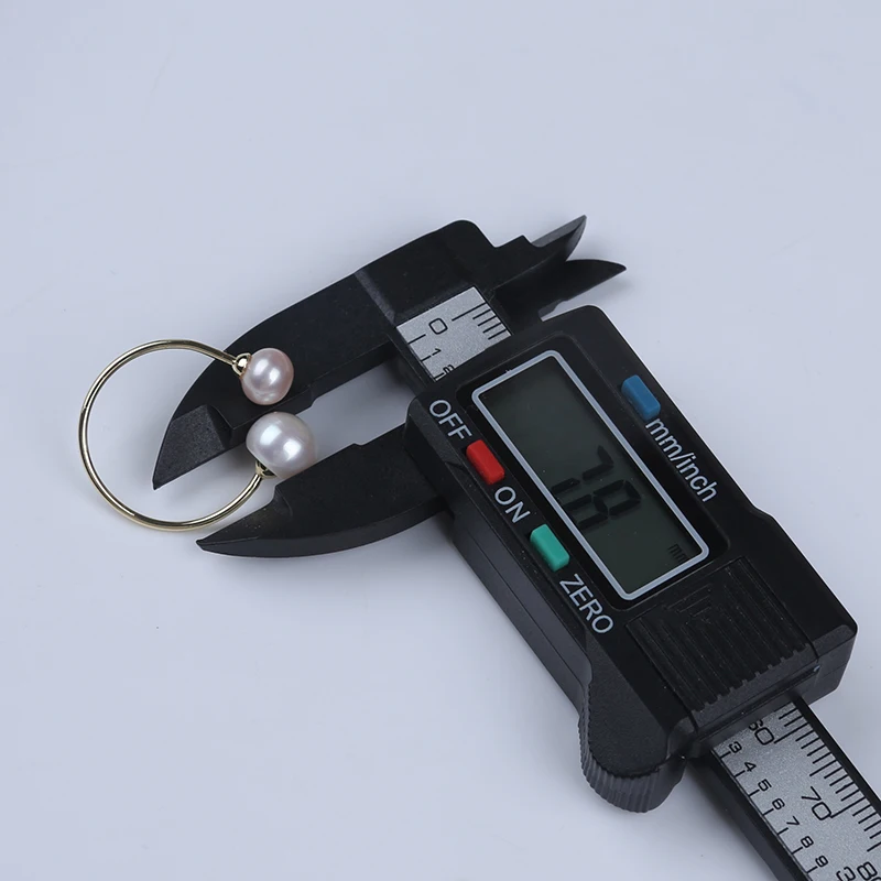 gold plated natural white pink purple color real freshwater adjustable round pearl ring