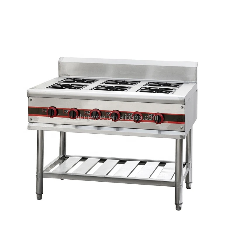 QBF-4 , 4 burners cooking equipment Gas Range  for restaurant , Chinese commerical gas cooker