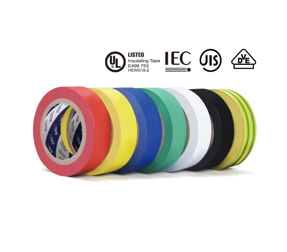 Огнестойкая электрическая автомобильная лента изолятор из ПВХ теплоизоляционная клейкая изолирующая рулон цветов