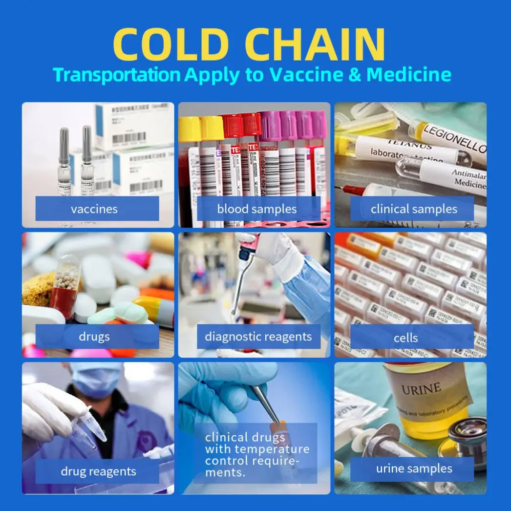 Reusable VIP Foam Insulated Vaccine Container Blood Sample Transport Cooler Box