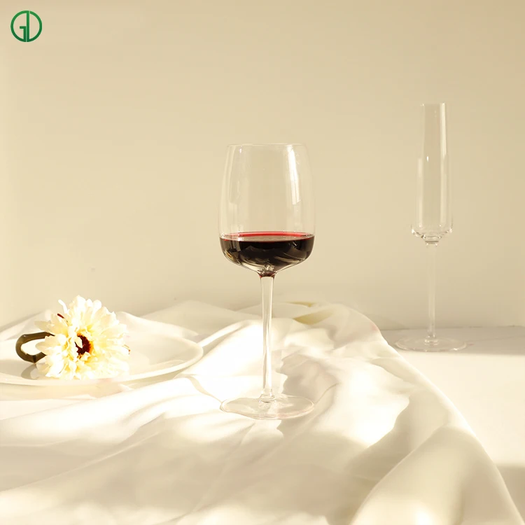 High Quality Wine Glasses Luxury Long Stem Transparent Luxury Custom Modern Style Lead-Free Crystal Unique Red Wine Glasses