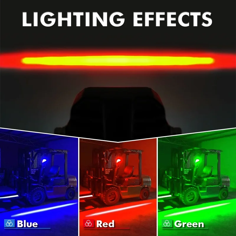 Lift Truck 10W Mini Safety Lamps DC 10-110V LED Red Zone Caution Lights Forklift Safety Warning Light