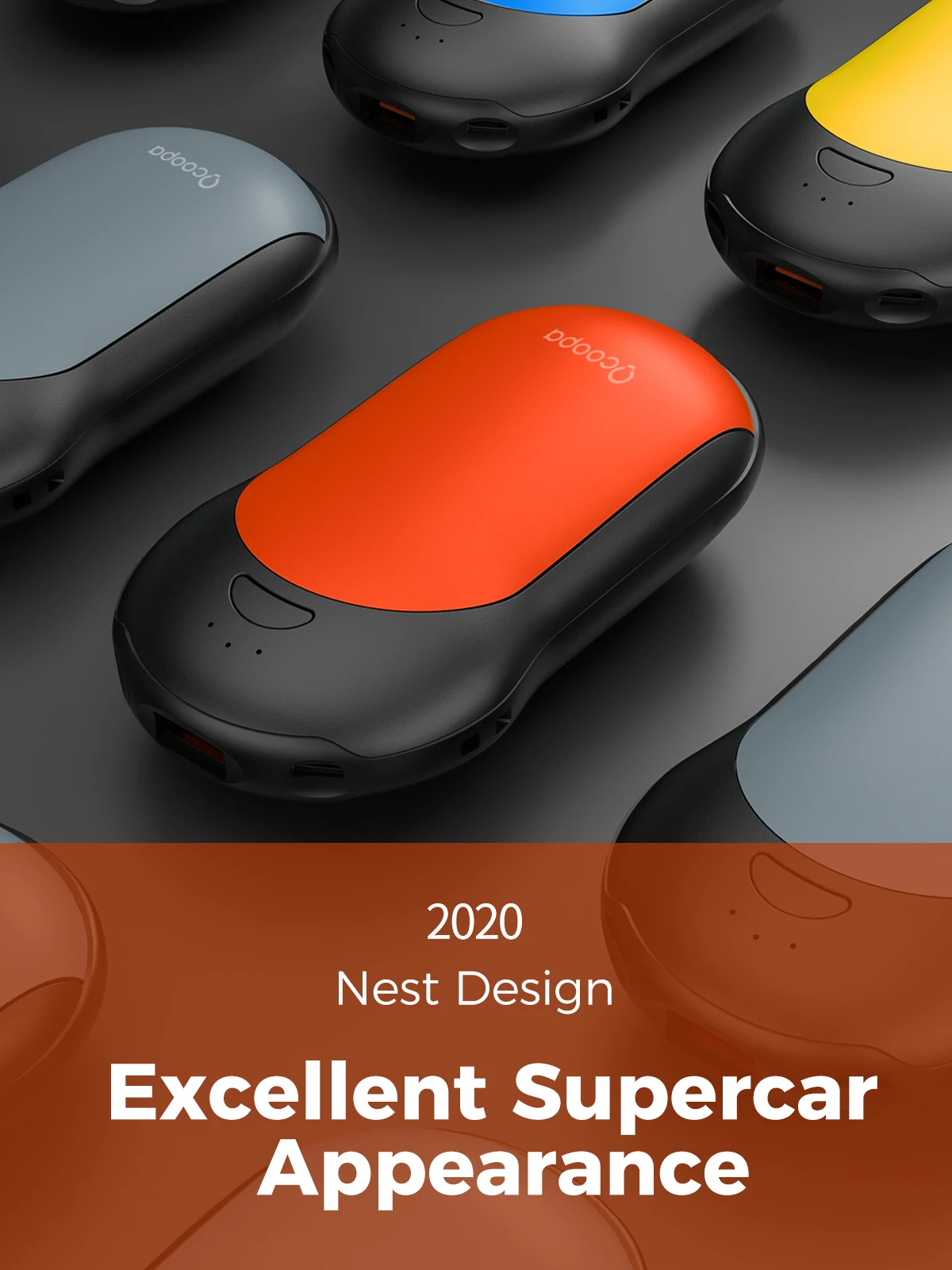 10000 мА/ч грелка для рук многоразового использования Power Bank портативный Электрический нагреватель игры в гольф Подарочная коробка мобильного USB заряжаемая ручная женщин и