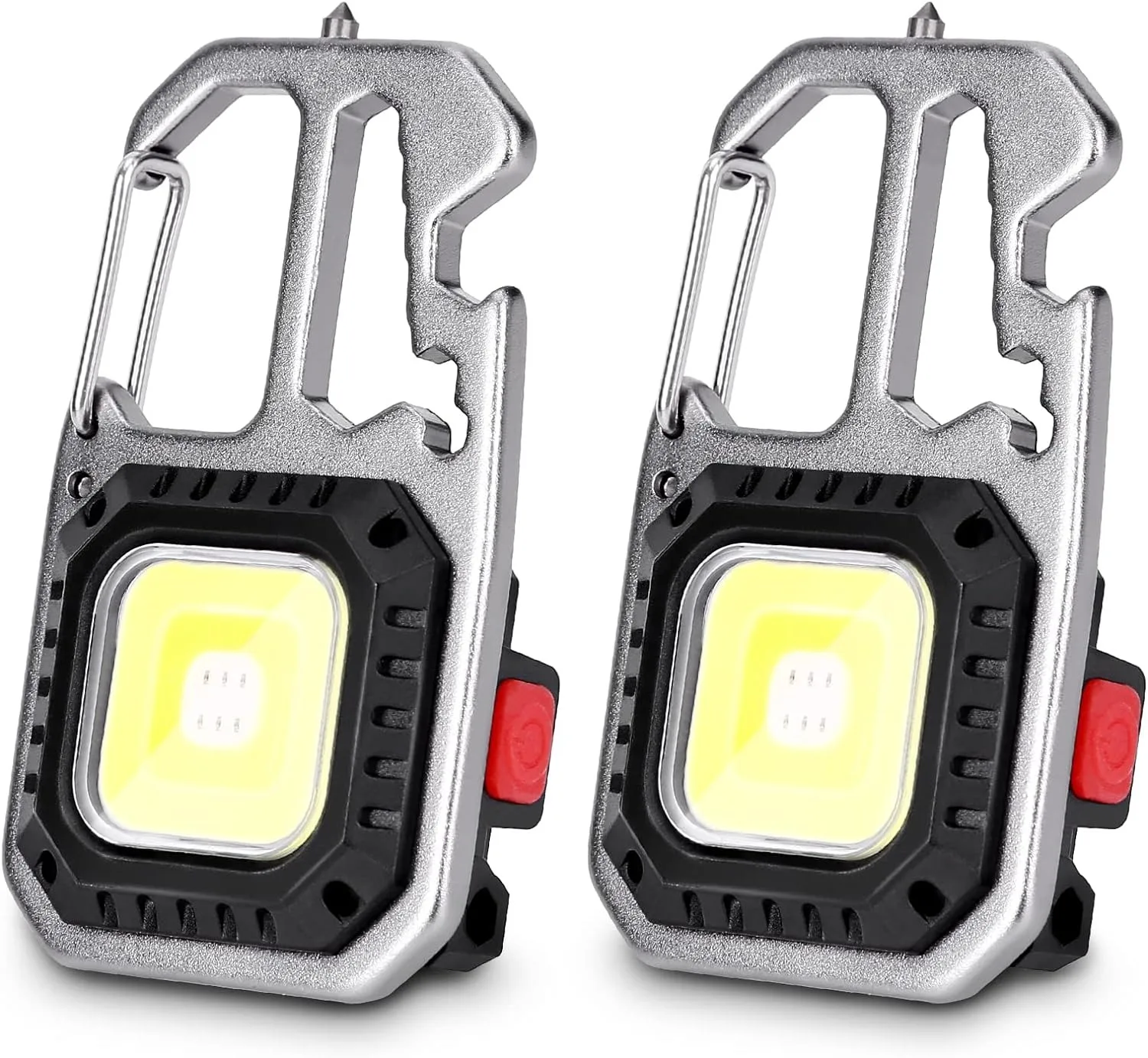 Mini Keychain Lights COB Keychain Work Light Key Chain Flashlights Led Mini USB Rechargeable Light
