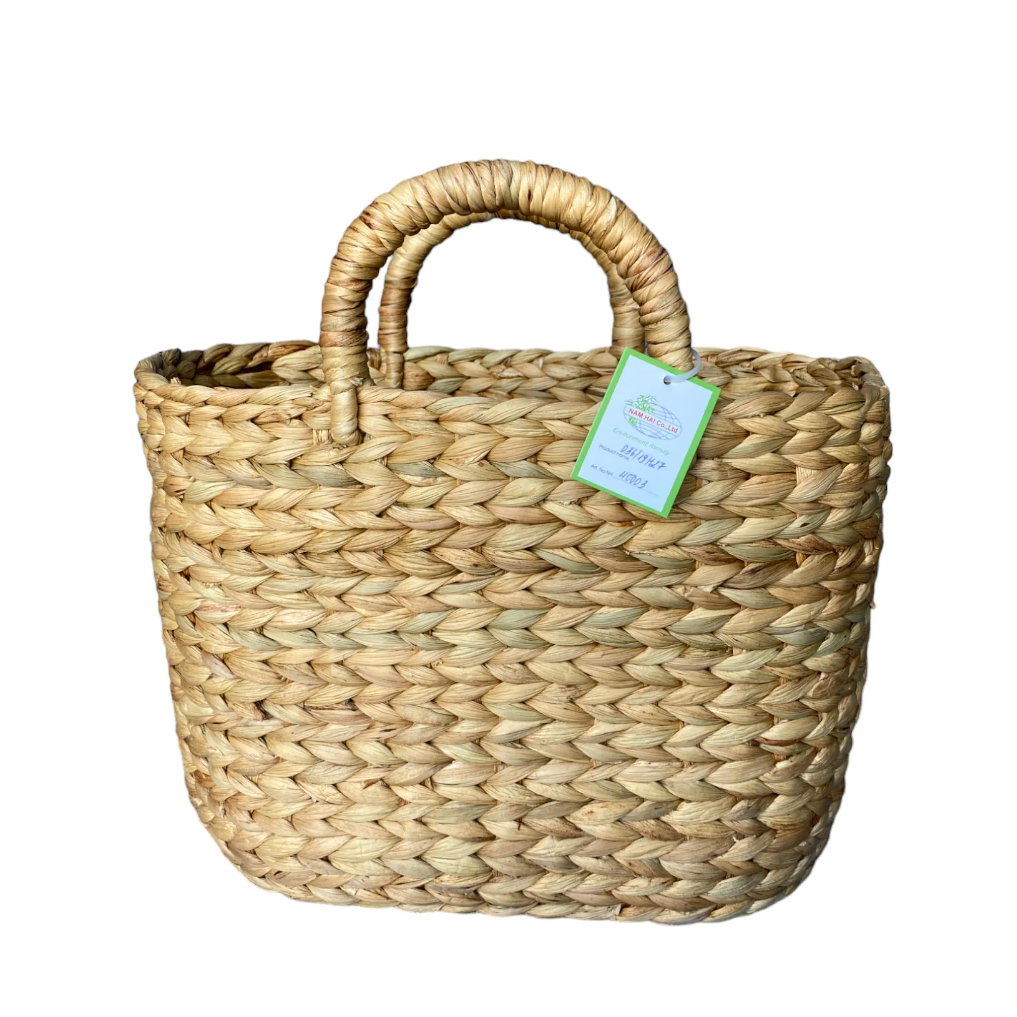 Оптовая продажа женская Соломенная Корзина для праздника пляжная сумка ручной работы Наплечная Сумка 100% натуральный материал от вьетнамской фабрики