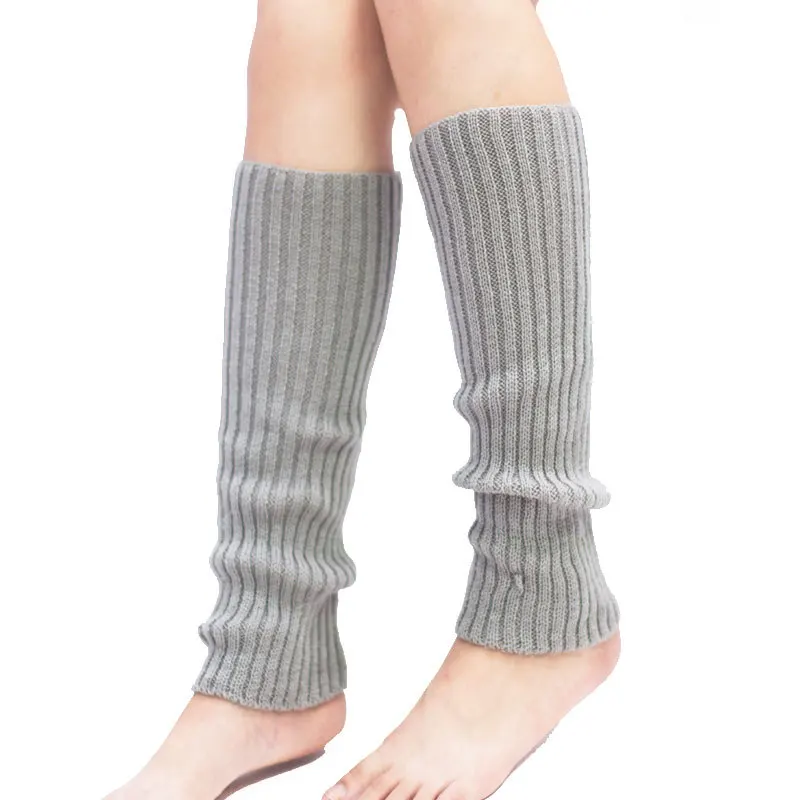 Leg Warmers Women Girls Warm Winter Knit Foot Cover Crochet Knee Socks Warm Boot Long Socks