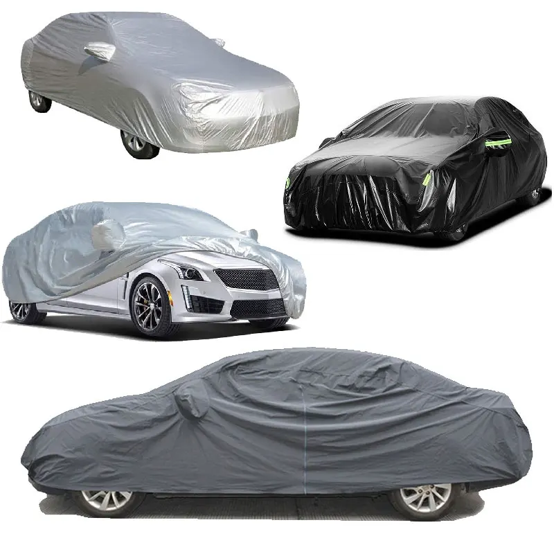 Fabric Housse De Voiture Tapa Sol Para Autos Universal Automatic Anti Hail SUV Car Cover Waterproof  Rain For Outdoor Protection