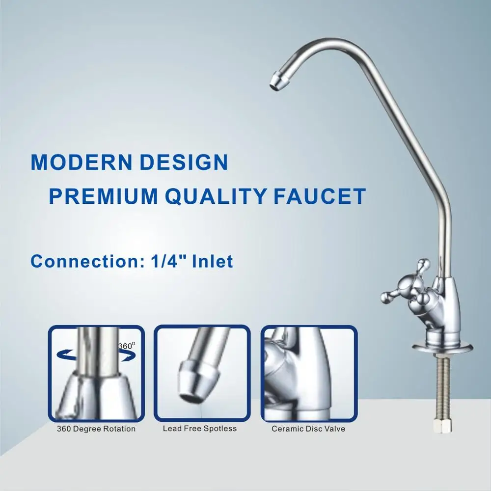 High Quality! 5-Stage Ultraviolet UV Sterilizer Drinking Water Filtration System for RV, Car, Outdoor, Garage, Household etc.