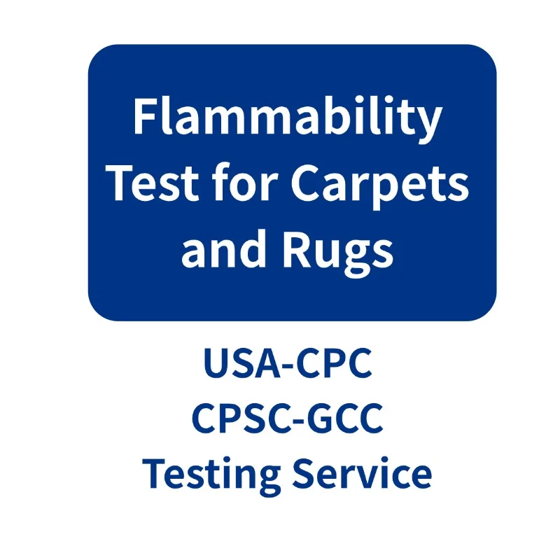 Products Certification  Total Lead Content  CPC USA market CA65 CPSC   GCC Standard Testing Report for Carpet Testing