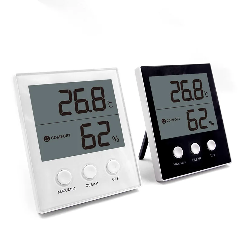 Hot Selling Digital Tabletop Desk Lcd Display Temperature Humidity Meter For Bedroom Living Room Factory Xiuda