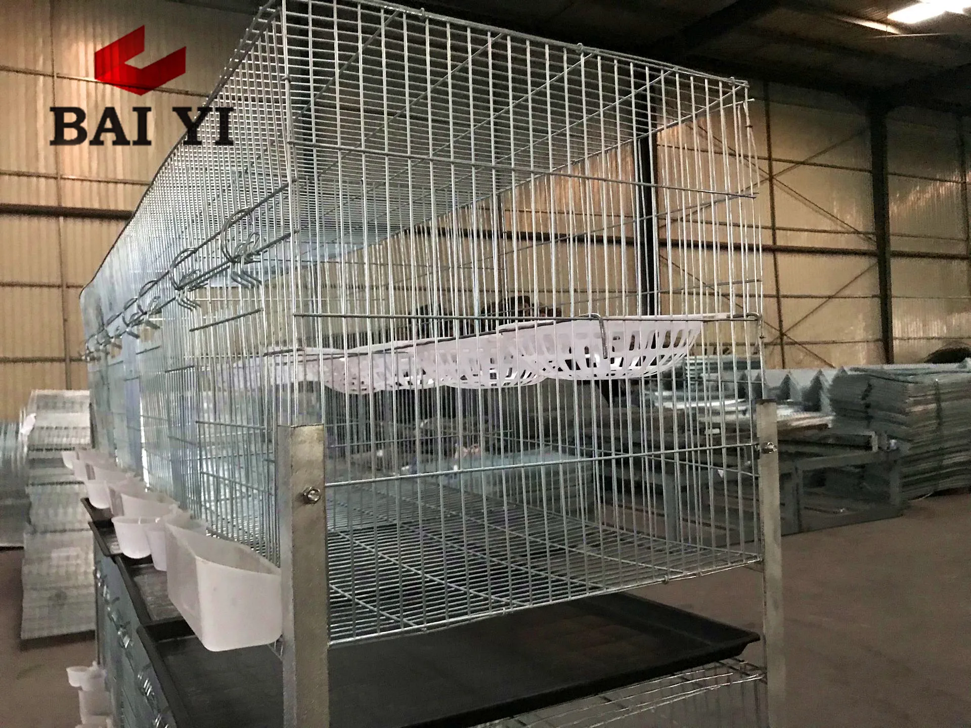 Trade Assurance 2m 4 Tier 16 Pigeons Hot Galvanized Racing Pigeon Cages Coops