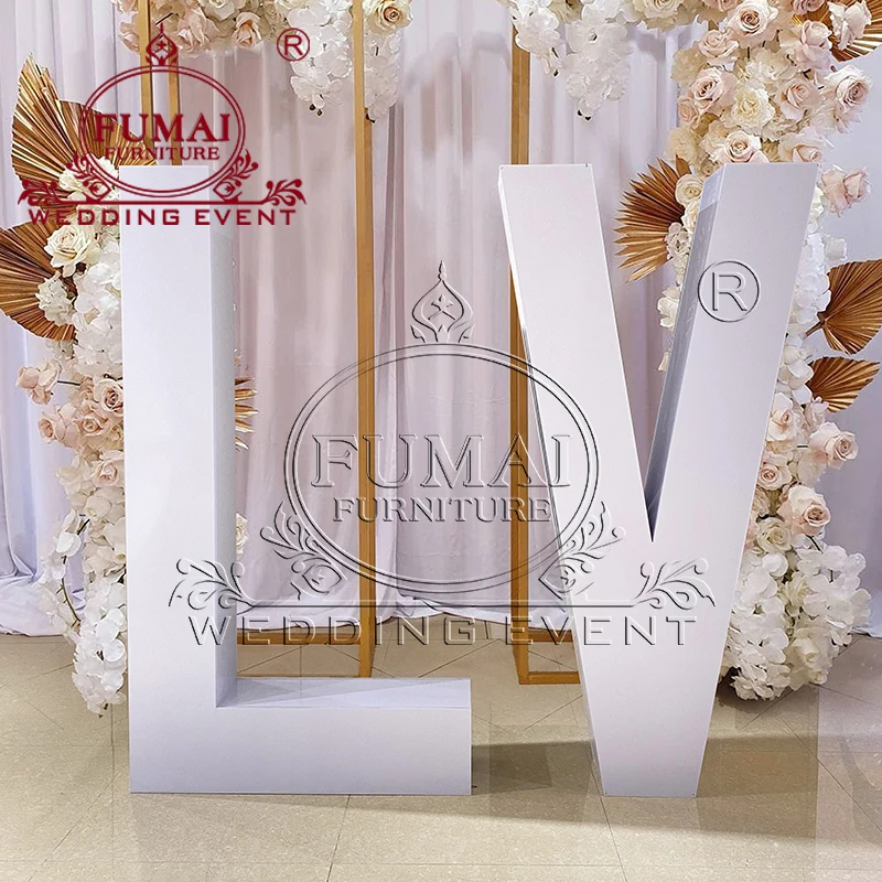 Letter Shape Size Wedding Decoration Love Stage Backdrop Stand For Event Stage